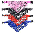 1pc Personalized Stylish Print Dog Bandana, Custom Adjustable Dog Collar Pet Saliva Towel